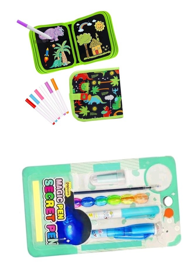 Manos Magic Learning Pen Set with refile and Drawing Book Educational Toy for Kids Combo Pack - Image 1